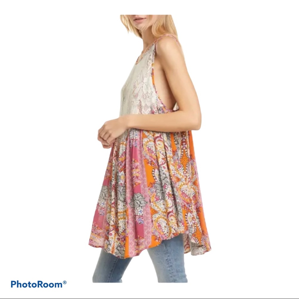 Free People Count Me In Trapeze Dress Floral - Picture 3 of 7